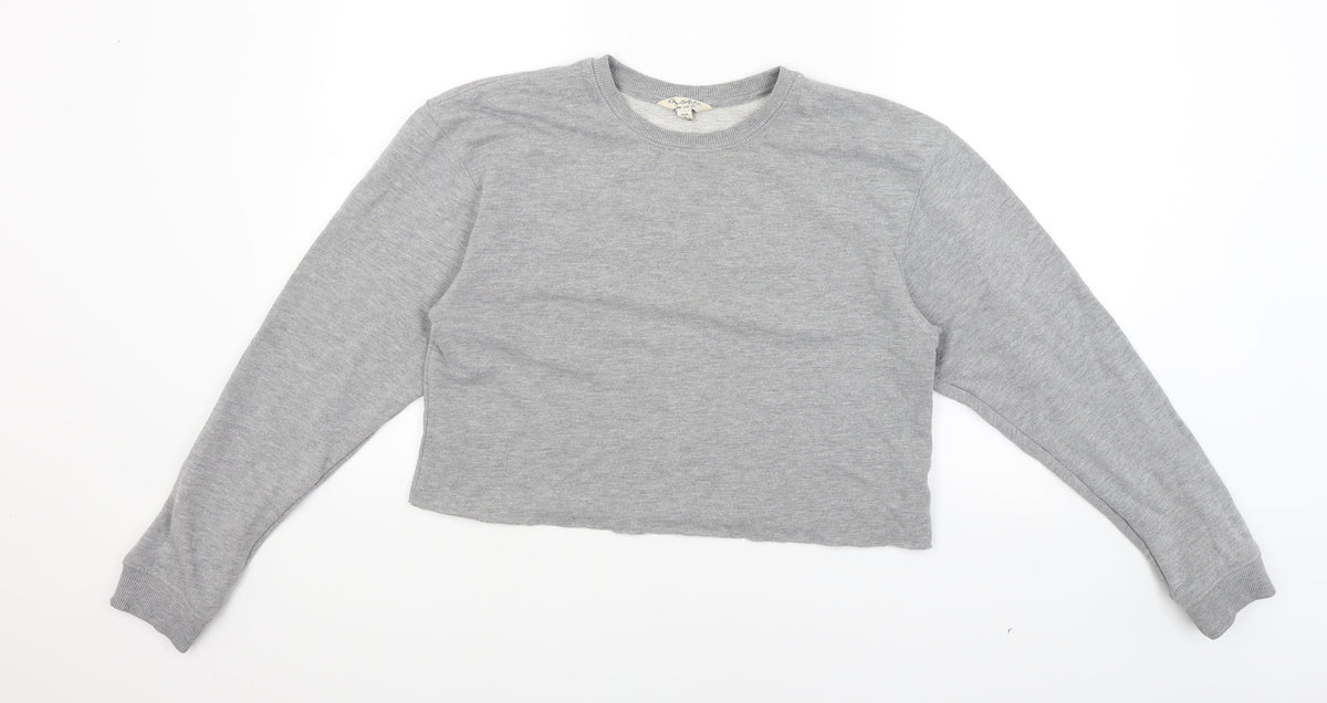 Miss Selfridge Womens Grey   Pullover Sweatshirt Size 12