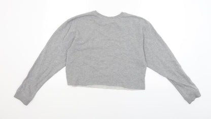 Miss Selfridge Womens Grey   Pullover Sweatshirt Size 12