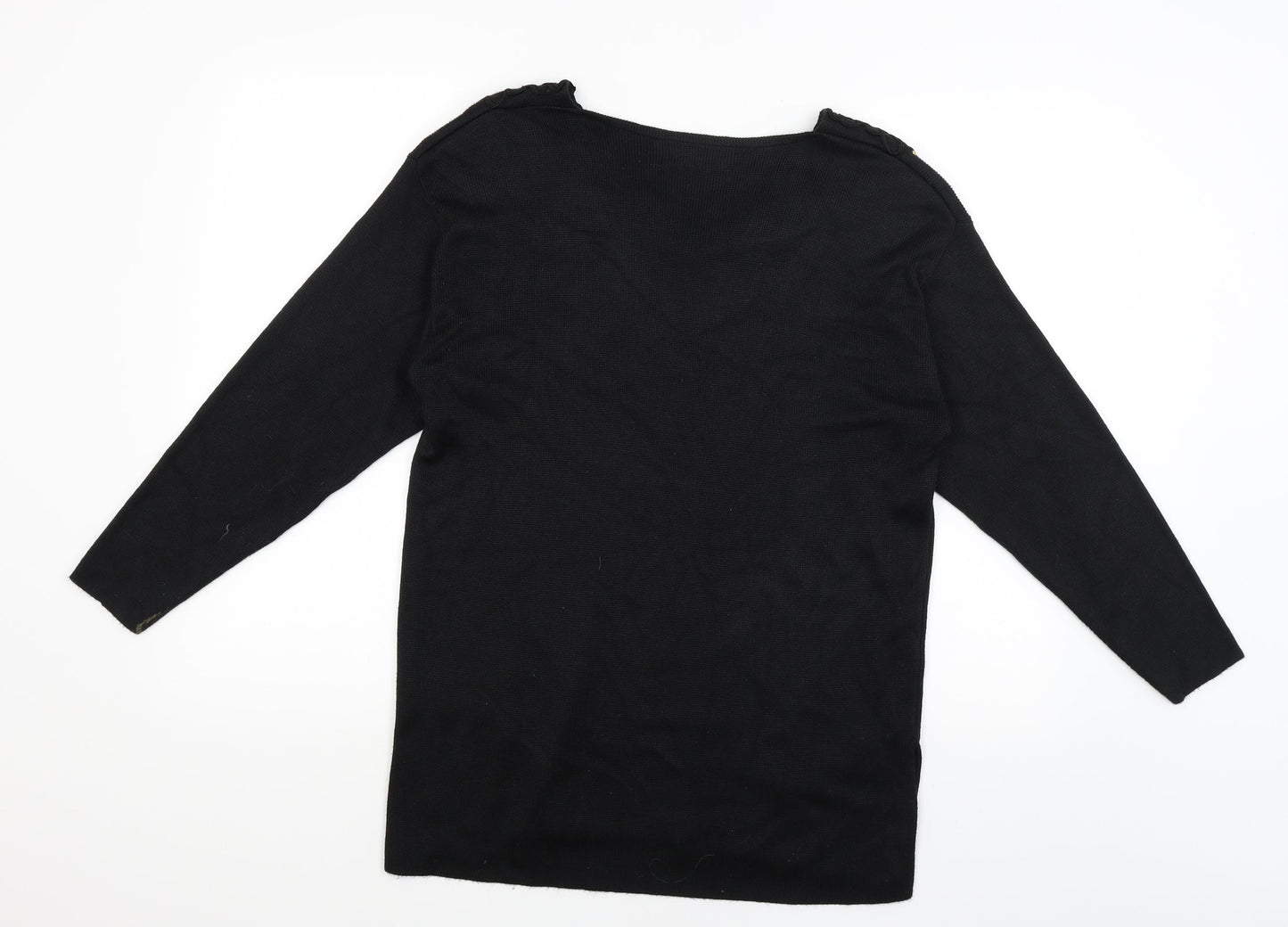 Pom Pom  Womens Black   Pullover Jumper Size 14