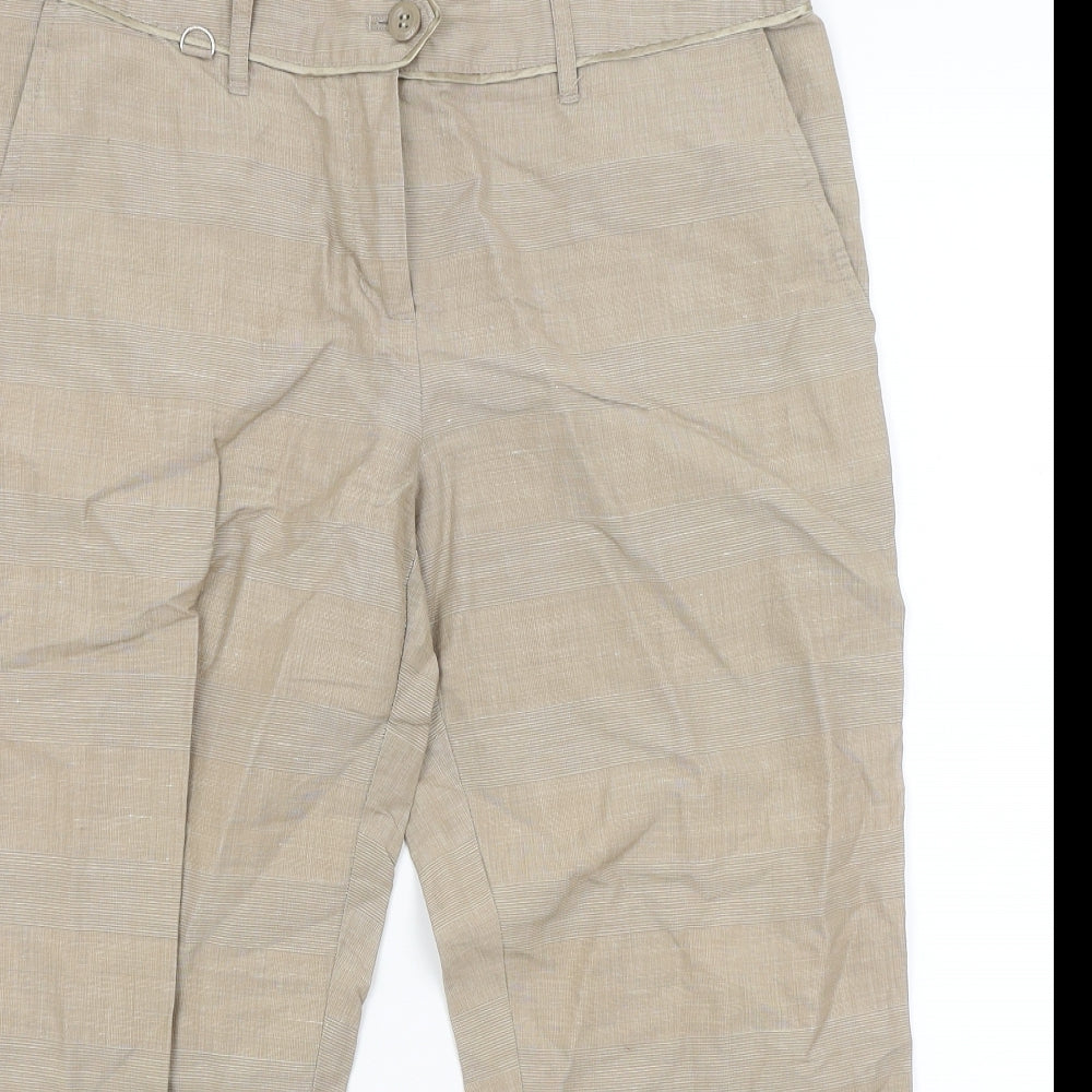 Full Circle Mens Beige   Cropped Trousers Size 30 in L21 in