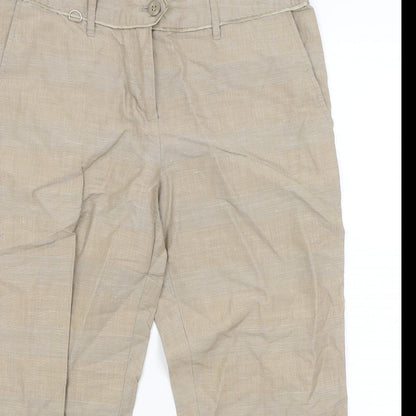 Full Circle Mens Beige   Cropped Trousers Size 30 in L21 in