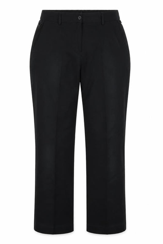 Womens UK Size 14 Dimensions Regular Fit Dress Pants Black Trousers