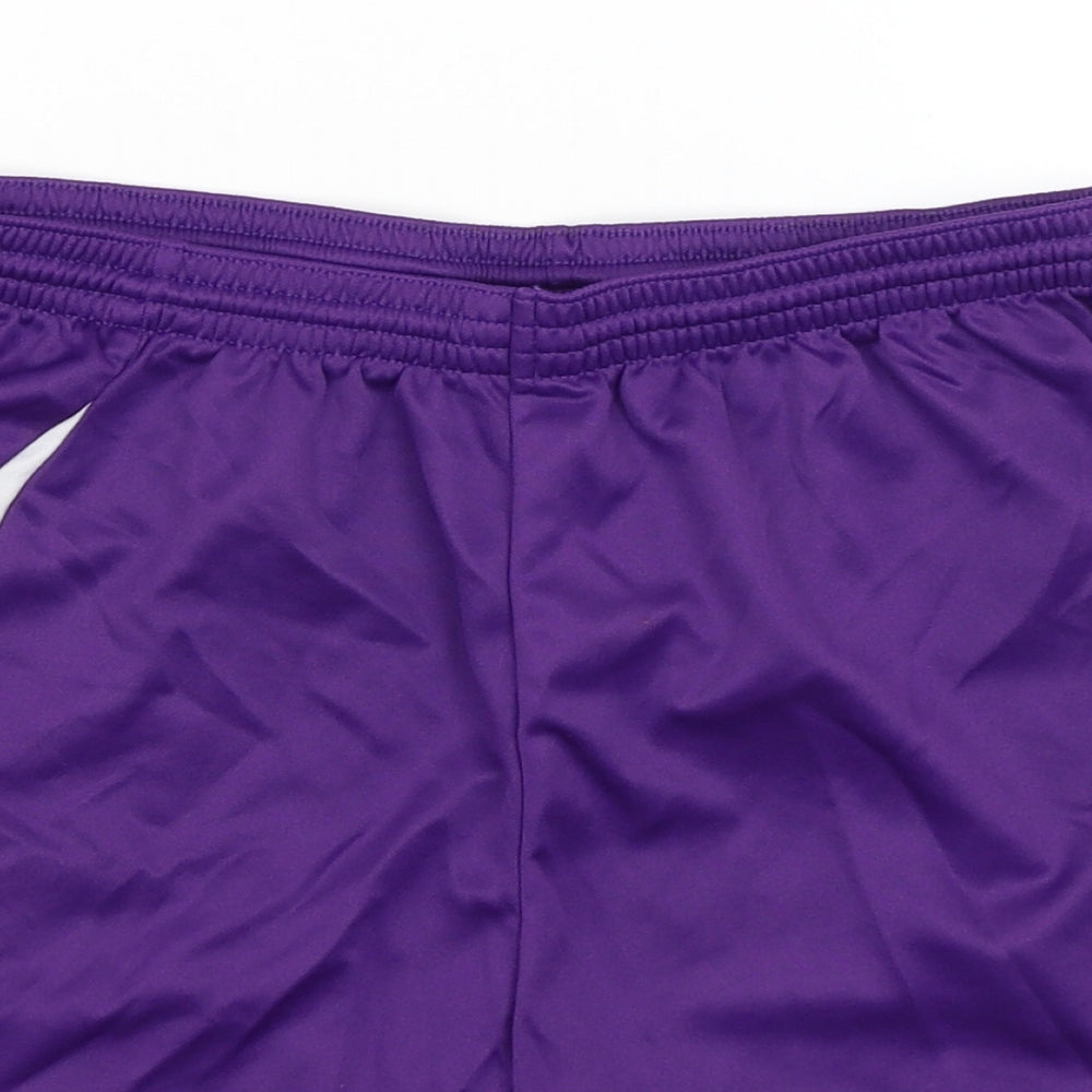 Errea Mens Purple   Athletic Shorts Size XS