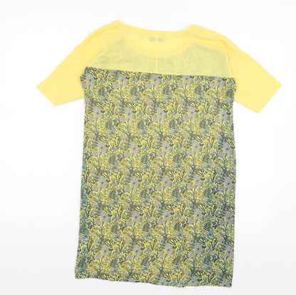 Womens UK Size 6 NEXT Yellow Basic T-Shirt