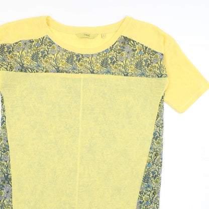 Womens UK Size 6 NEXT Yellow Basic T-Shirt