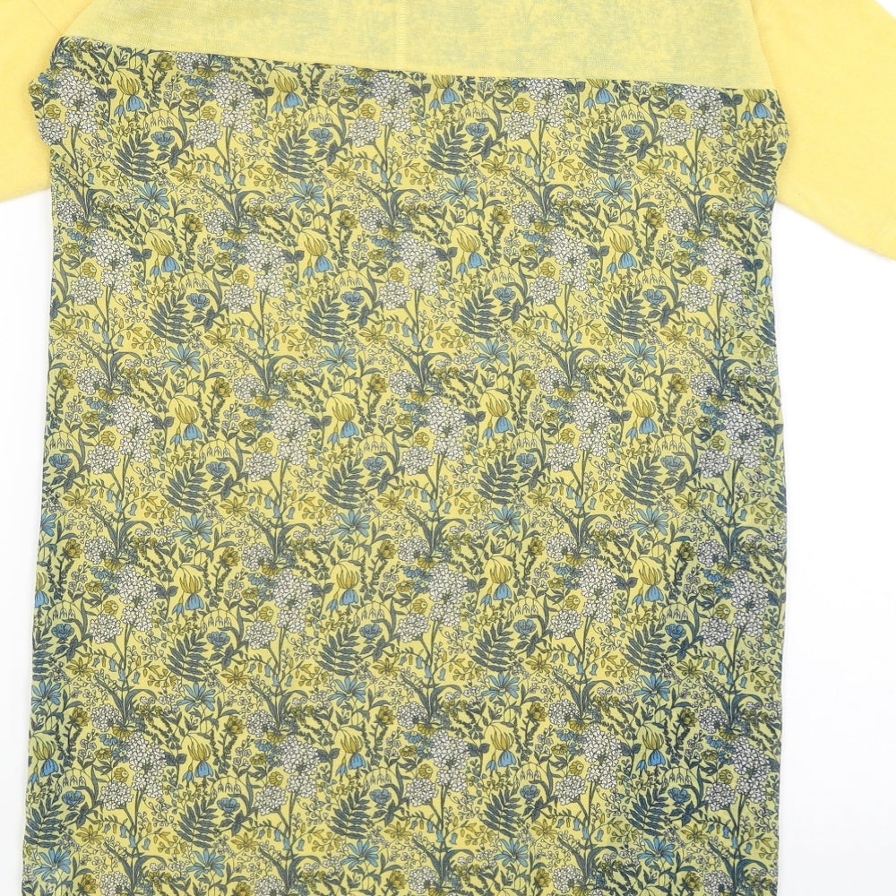 Womens UK Size 6 NEXT Yellow Basic T-Shirt