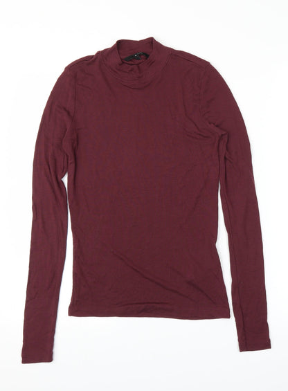 Womens UK Size M VERO MODA Purple Basic T-Shirt