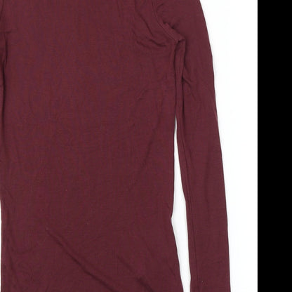 Womens UK Size M VERO MODA Purple Basic T-Shirt