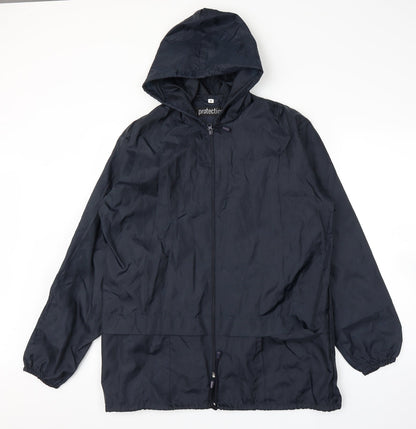 Mens UK Size S Protection Blue Rain Coat