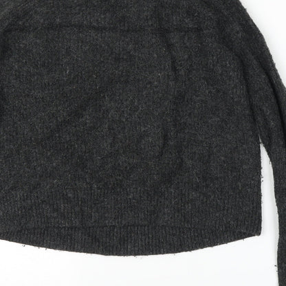 H&M Womens Grey   Pullover Jumper Size S