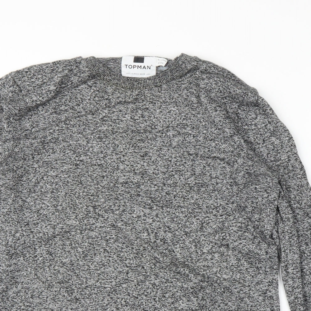 Topman Mens Grey   Pullover Jumper Size S