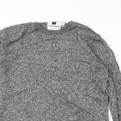 Topman Mens Grey   Pullover Jumper Size S