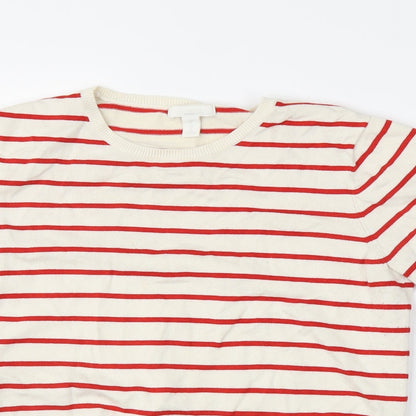 Womens UK Size M H&M Ivory Basic Blouse