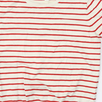 Womens UK Size M H&M Ivory Basic Blouse