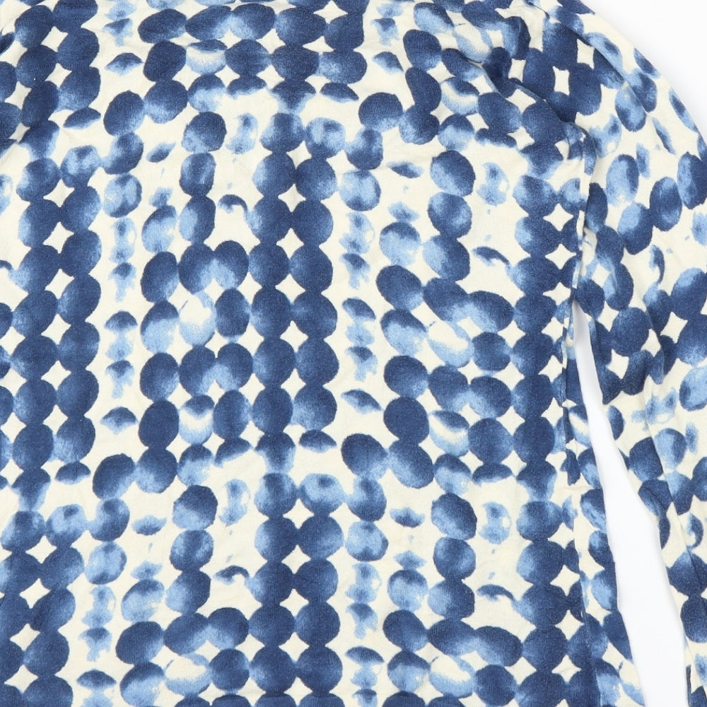 Womens UK Size M Preworn Blue Basic Blouse