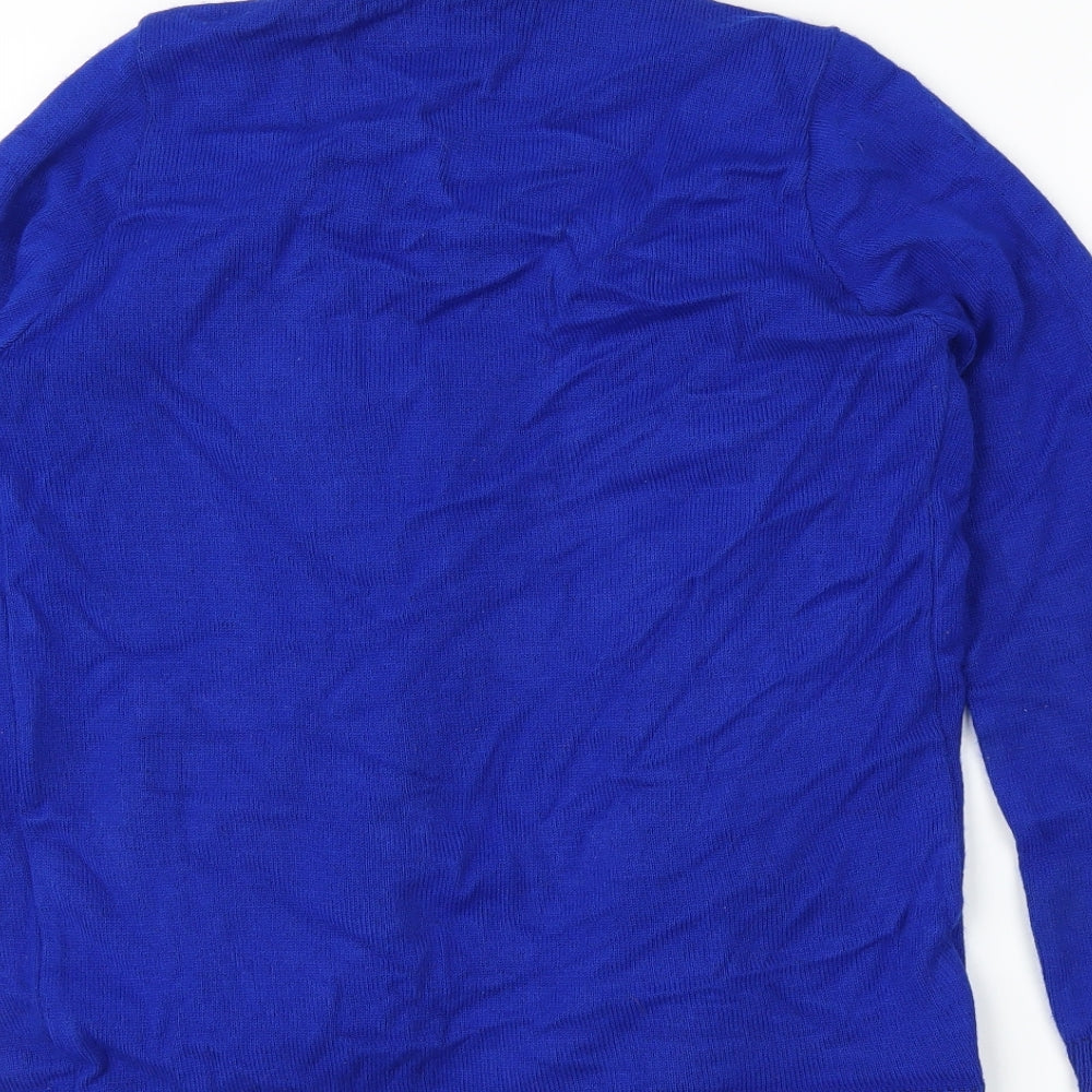 Preworn Womens Blue   Cardigan Jumper Size M