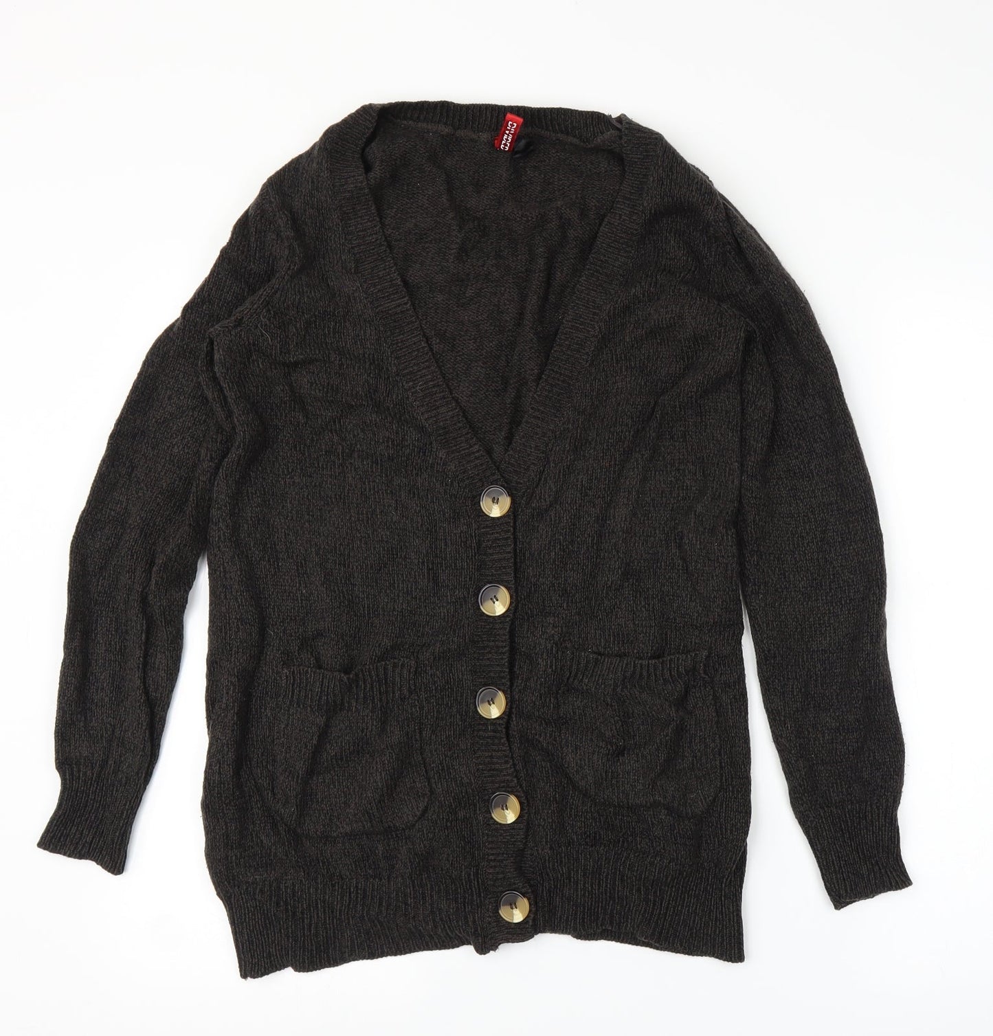 H&M Womens Brown   Cardigan Jumper Size M