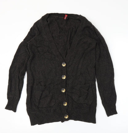 H&M Womens Brown   Cardigan Jumper Size M