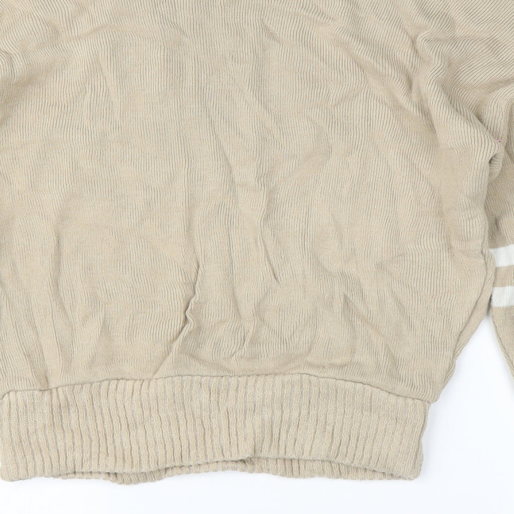 PRETTYLITTLETHING Womens Beige   Pullover Jumper Size S
