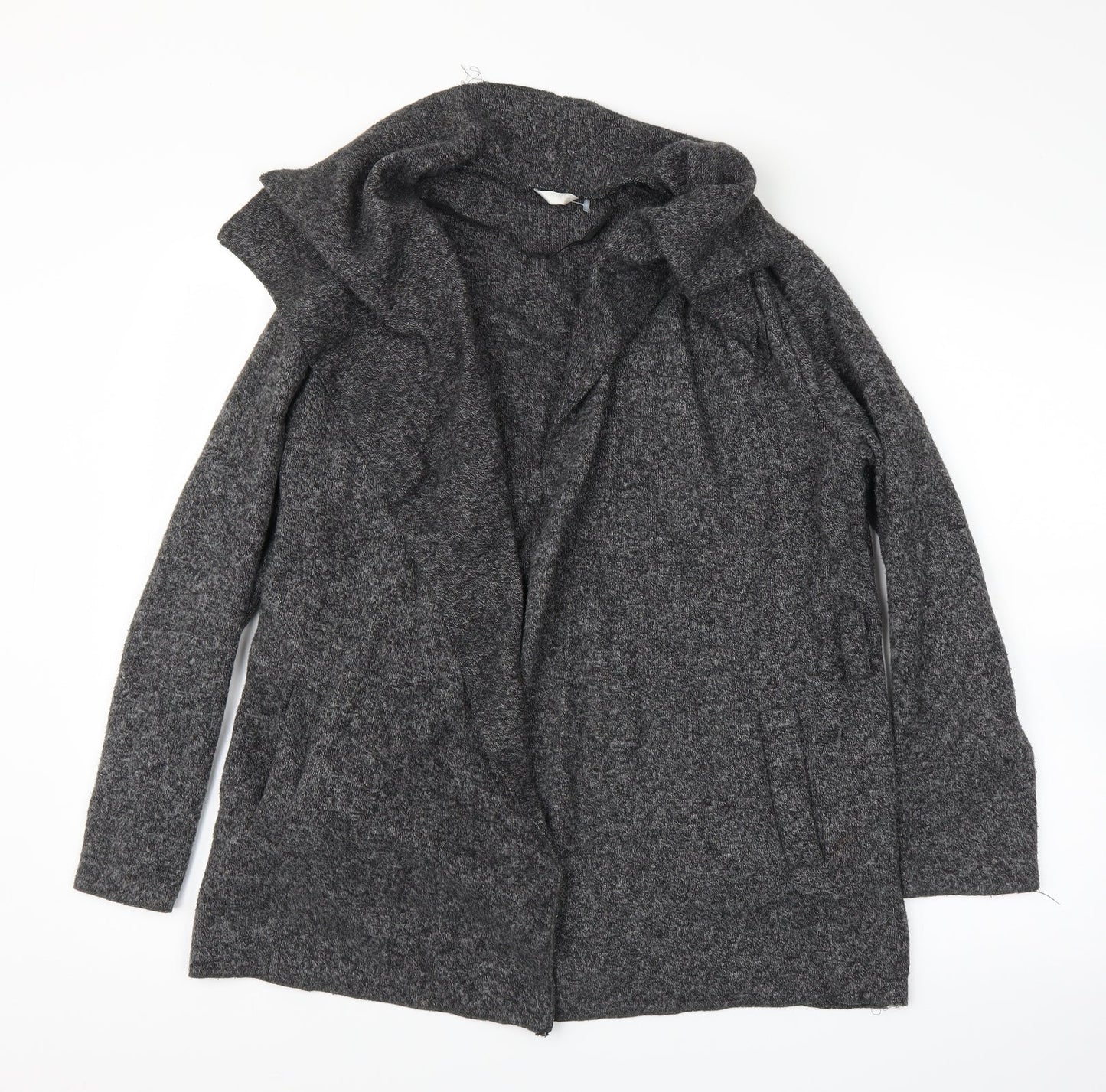 Preworn Womens Grey   Cardigan Jumper Size L  - Belt included