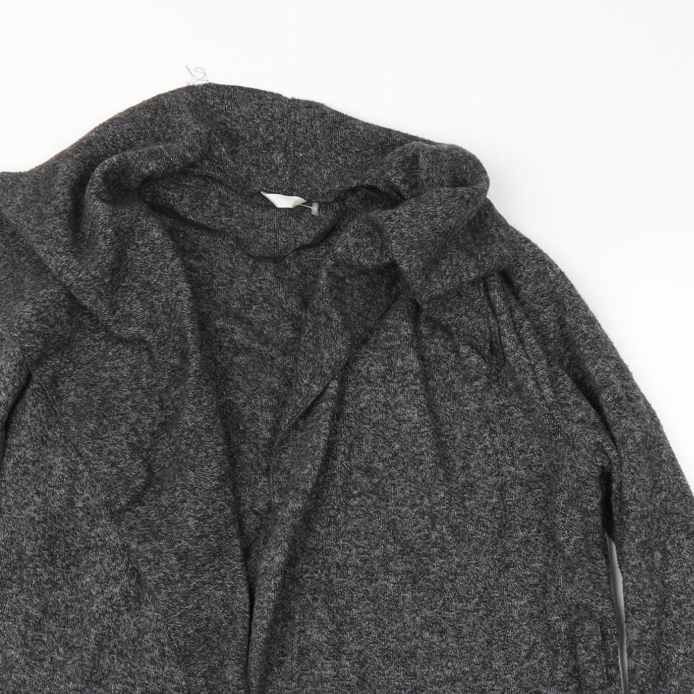 Preworn Womens Grey   Cardigan Jumper Size L  - Belt included