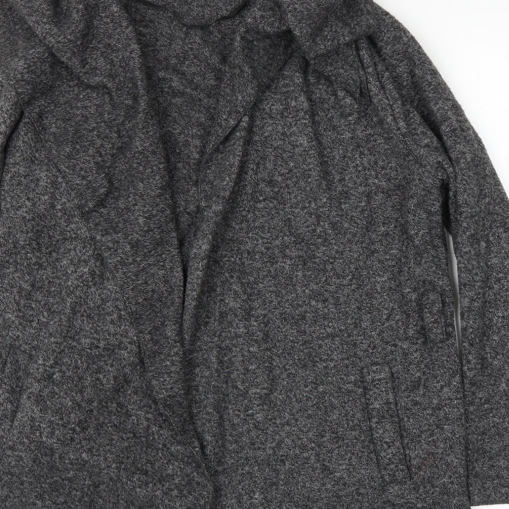 Preworn Womens Grey   Cardigan Jumper Size L  - Belt included
