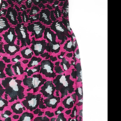 ocean club Womens Pink Animal Print  Fit & Flare  Size 12