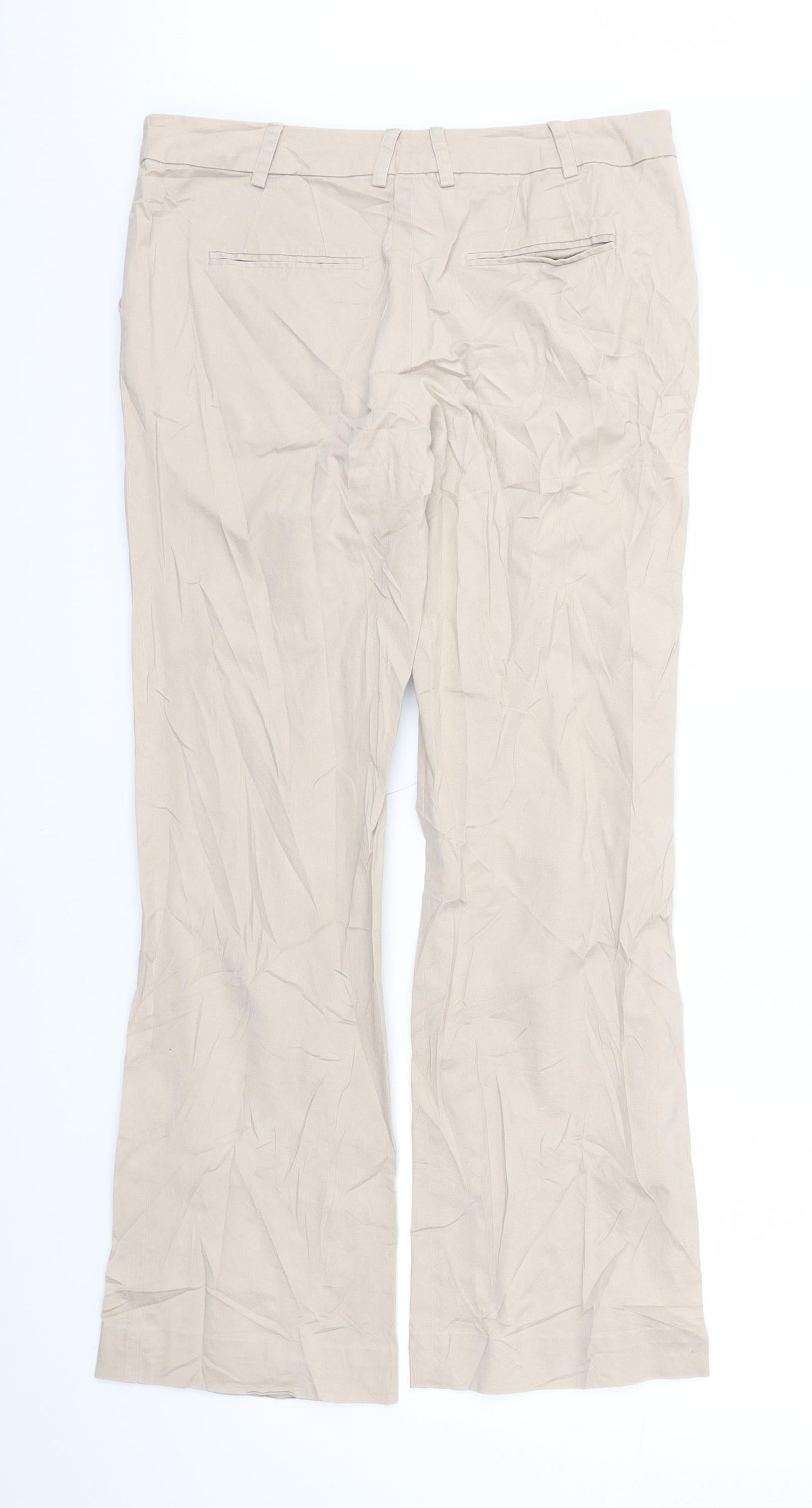 Wearhouse Womens Beige   Trousers  Size 10 L29 in