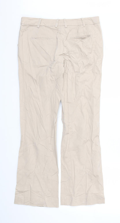 Wearhouse Womens Beige   Trousers  Size 10 L29 in