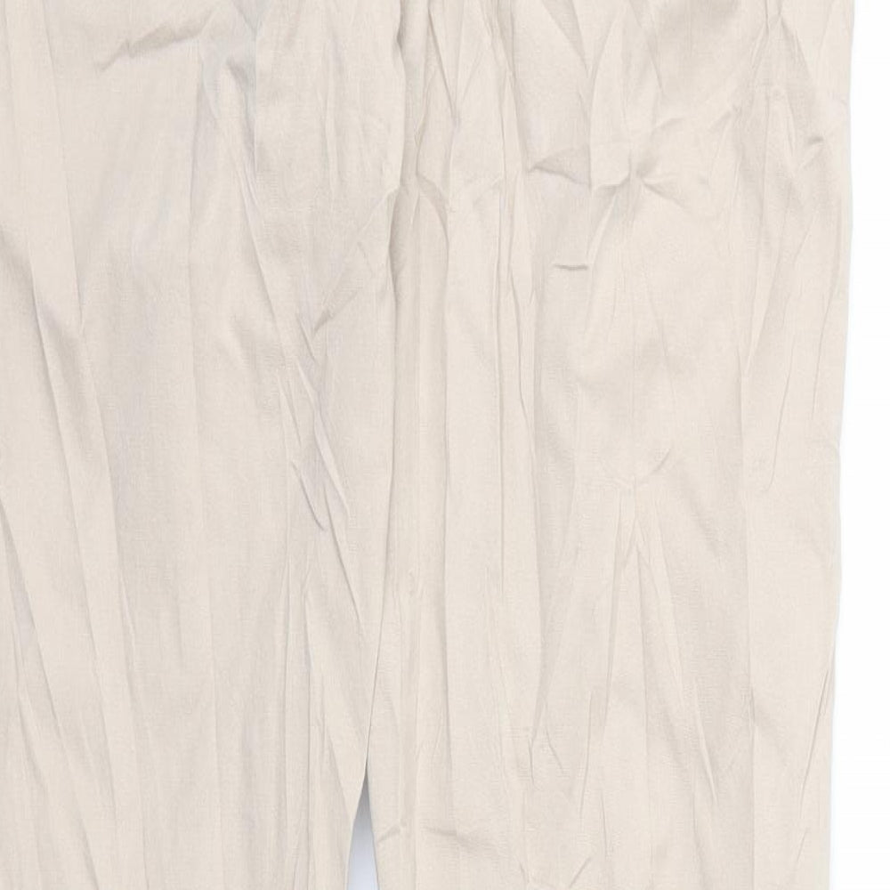 Wearhouse Womens Beige   Trousers  Size 10 L29 in