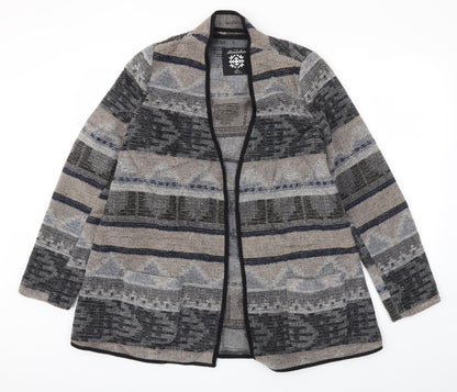 Primark Womens Black Argyle/Diamond  Jacket  Size 8