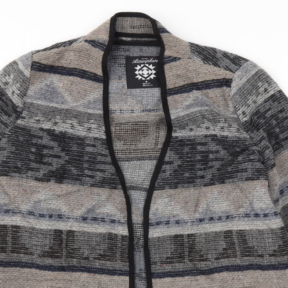 Primark Womens Black Argyle/Diamond  Jacket  Size 8