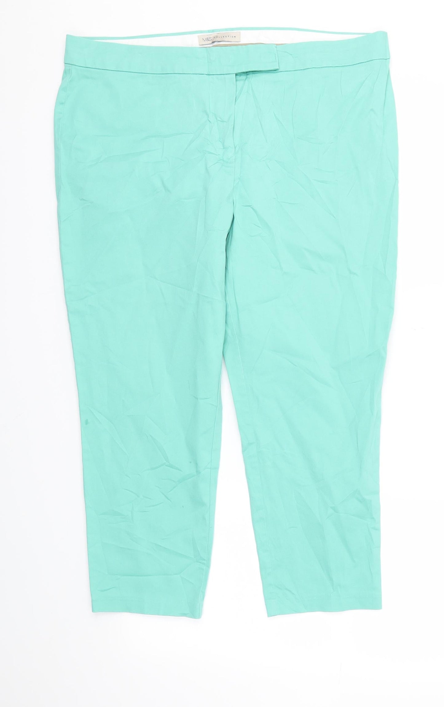 M&S Womens Blue   Trousers  Size 16 L23 in