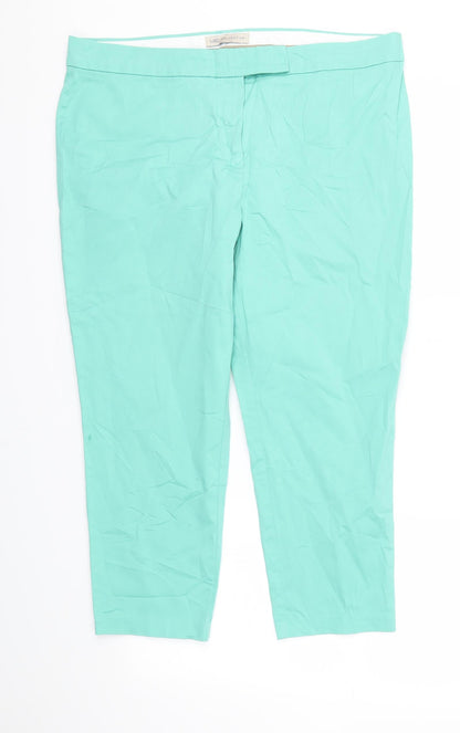 M&S Womens Blue   Trousers  Size 16 L23 in