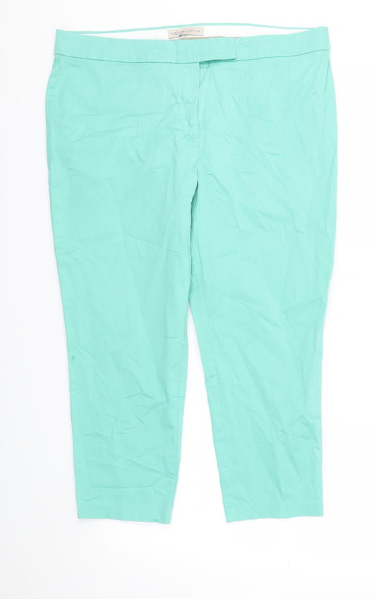 M&S Womens Blue   Trousers  Size 16 L23 in
