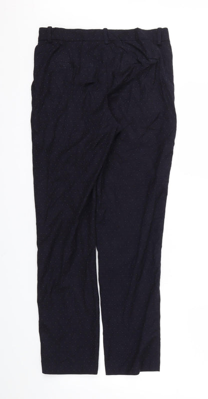 Monoprix Femme Womens Blue Polka Dot  Trousers  Size 8 L26 in