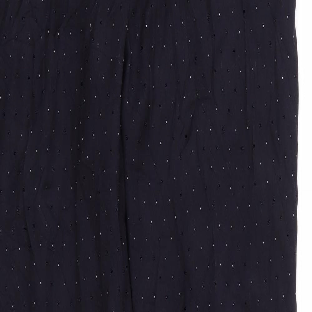 Monoprix Femme Womens Blue Polka Dot  Trousers  Size 8 L26 in