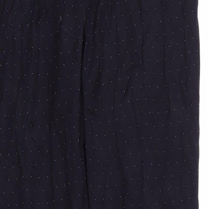 Monoprix Femme Womens Blue Polka Dot  Trousers  Size 8 L26 in