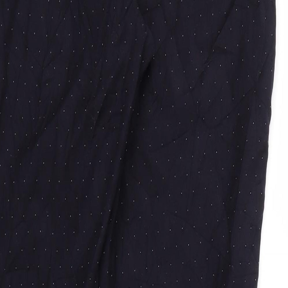 Monoprix Femme Womens Blue Polka Dot  Trousers  Size 8 L26 in