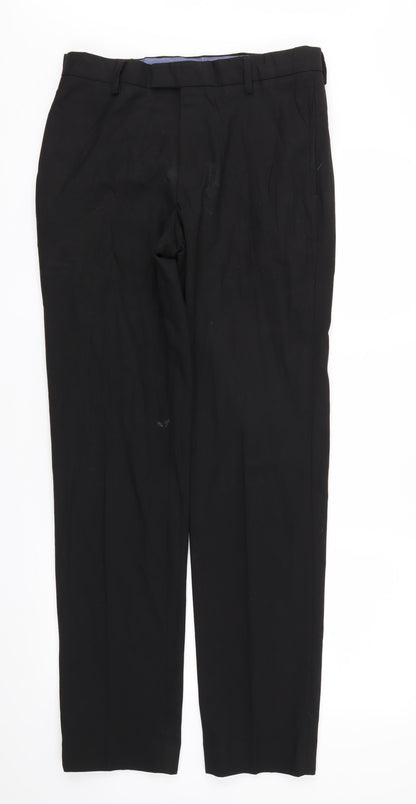 M&S Mens Black   Trousers  Size 30 L33 in