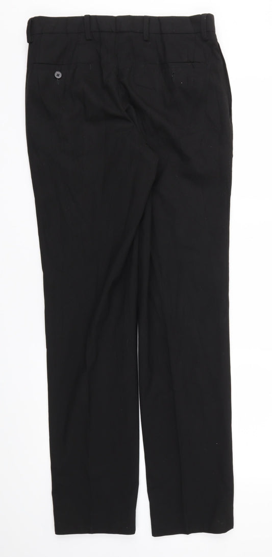 M&S Mens Black   Trousers  Size 30 L33 in