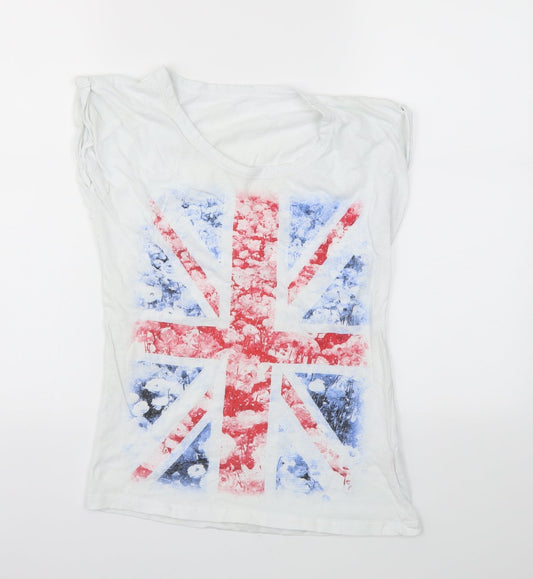 Primark Womens White   Basic Polo Size 8