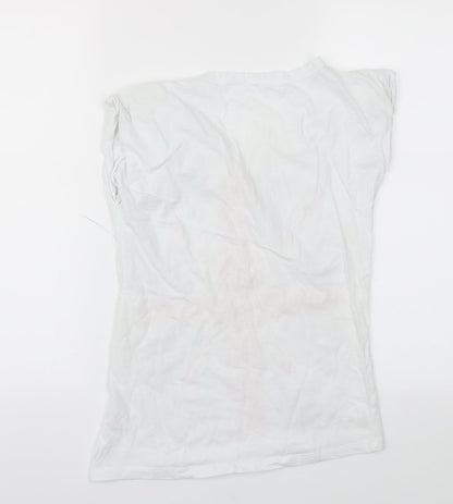 Primark Womens White   Basic Polo Size 8