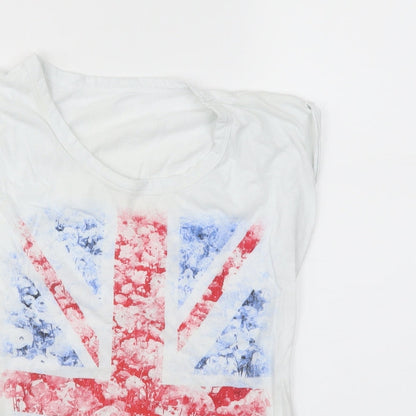 Primark Womens White   Basic Polo Size 8