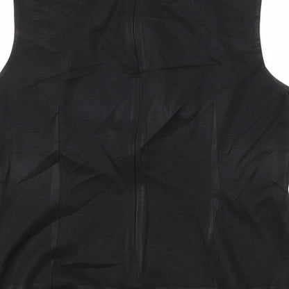 Womens UK Size 16 Preworn Black Basic T-Shirt