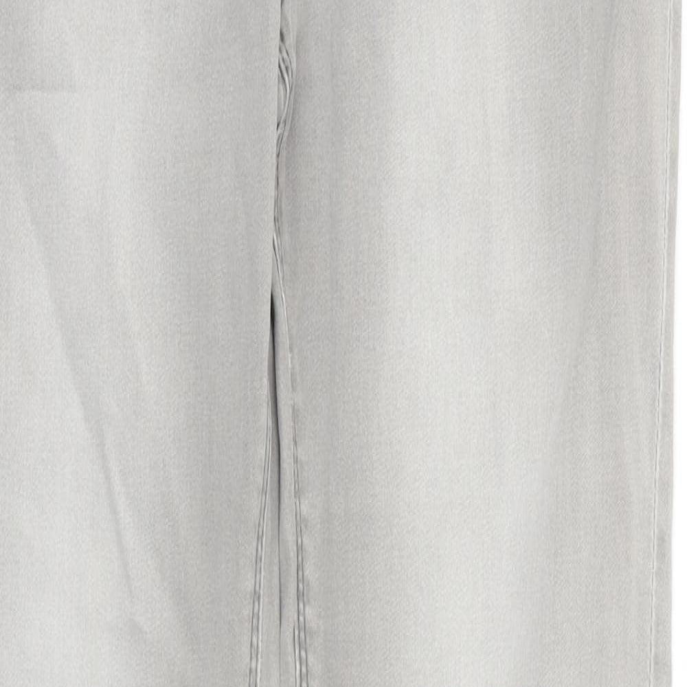 Womens UK Size 10 Waven Extra-Slim Fit Skinny Grey Jeans