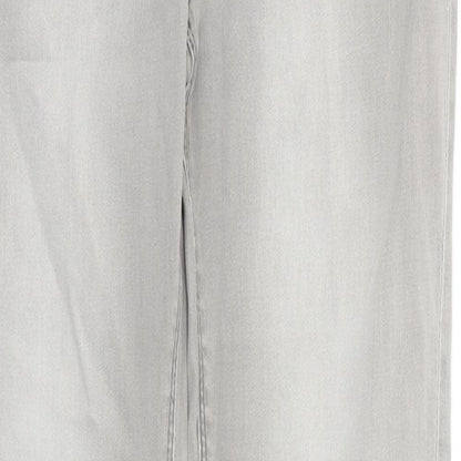Womens UK Size 10 Waven Extra-Slim Fit Skinny Grey Jeans