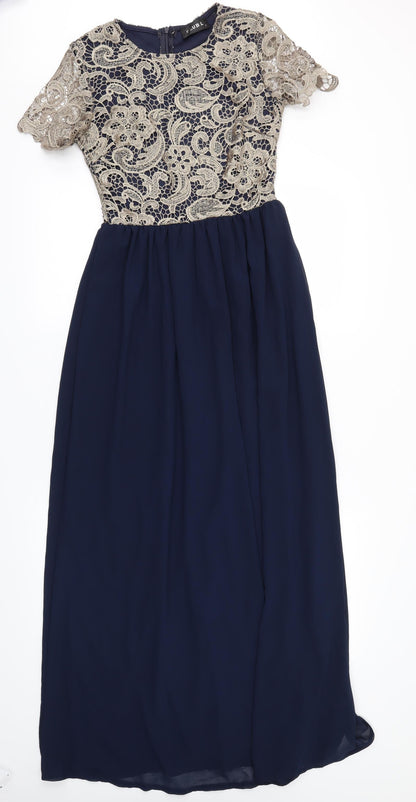 Club L Womens Blue   Fit & Flare  Size 6