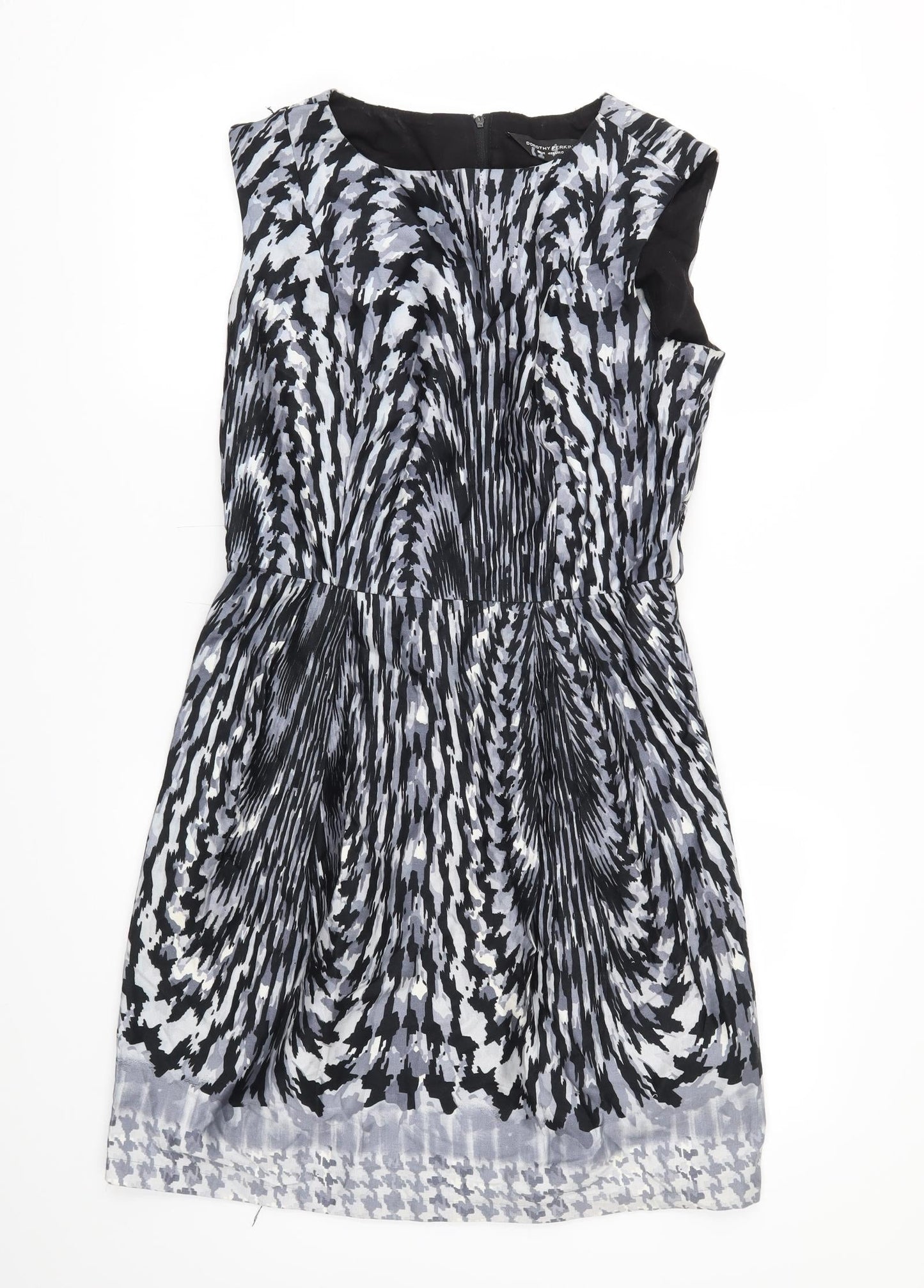 Dorothy Perkins Womens Black Argyle/Diamond  A-Line  Size 12