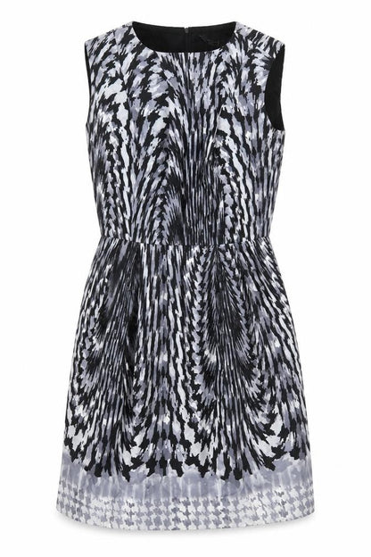 Dorothy Perkins Womens Black Argyle/Diamond  A-Line  Size 12